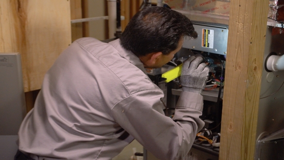 Furnace tune-up from HSP service technician